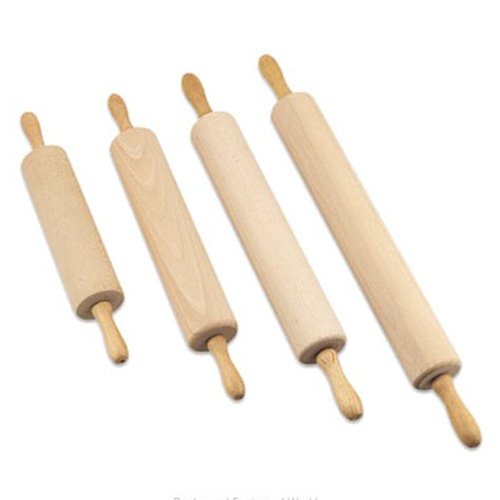 ROLLING PIN WITH REVOLVING ECONOMY HARDWOOD BARREL without BALL BEARING