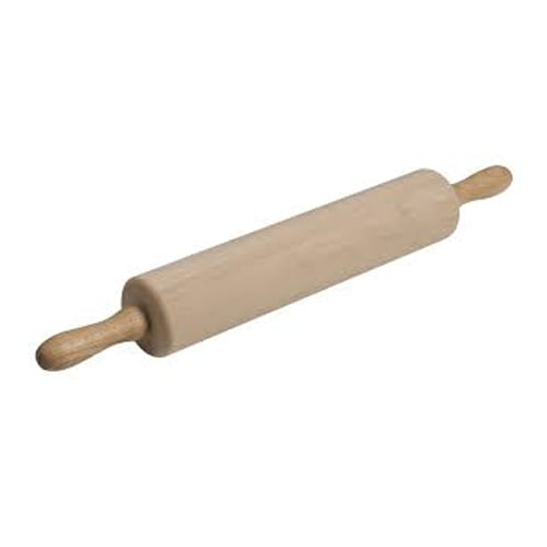 Alegacy Rolling Pin, Revolving Economy Hardwood Barrel without Ball Bearing L15"