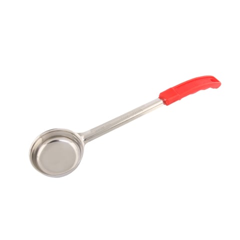 Alegacy Stainless Steel One-Pc Solid Food Portioner 2Oz, Red Handle