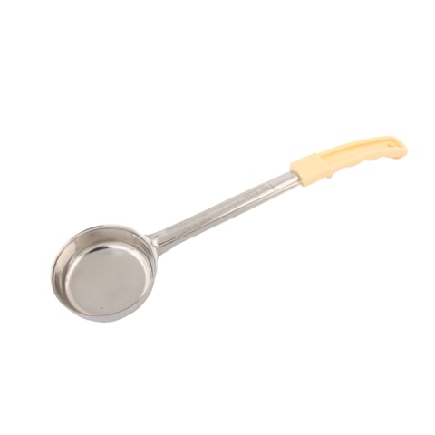 Alegacy Stainless Steel One-Pc Solid Food Portioner 3Oz, Beige Handle