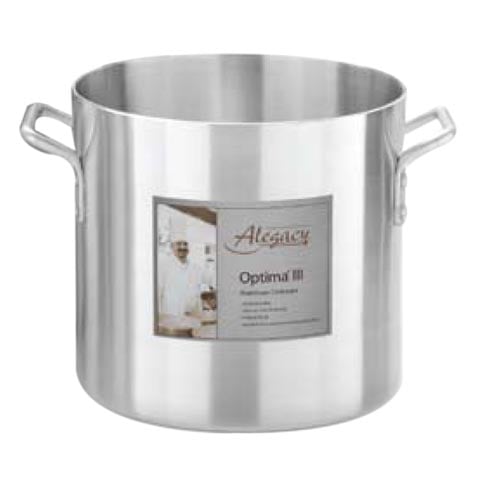 (11-01714) ALUM STOCK POT Ø12xH11", 20qt/18.9L OPTIMA  III, ALEGACY