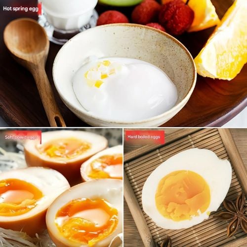 Stainless Steel Intelligent Automatic Commercial Egg Boiler Machine L19xW41xH29cm, 9L (Max<50Pcs), Timing: 0-99Min, Temp: 30-90̊ C, 220V/50Hz, 800W