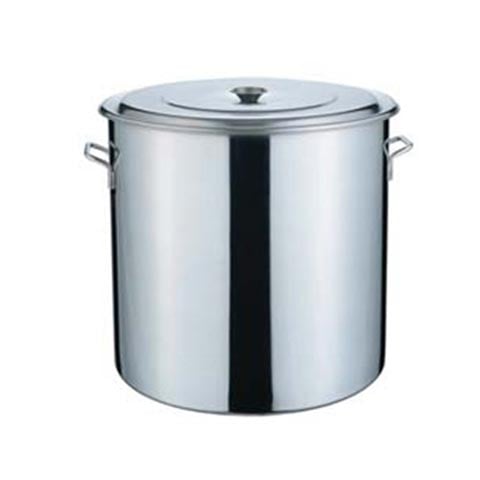 Stainless Steel Stock Pot With Lid Ø45xH45cm, 71L