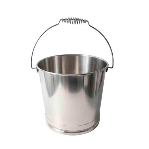 Stainless Steel Japanese Style Bucket/Pail With Base Ø26.5xH25.5cm, 10L
