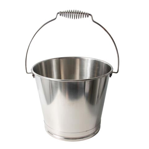 Stainless Steel Japanese Style Bucket/Pail With Base Ø29.5xH30cm, 15L