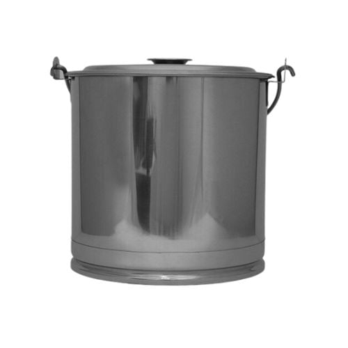 STAINLESS STEEL FOOTED LOOP HANDLE POT WITH RECESSED HANDLE