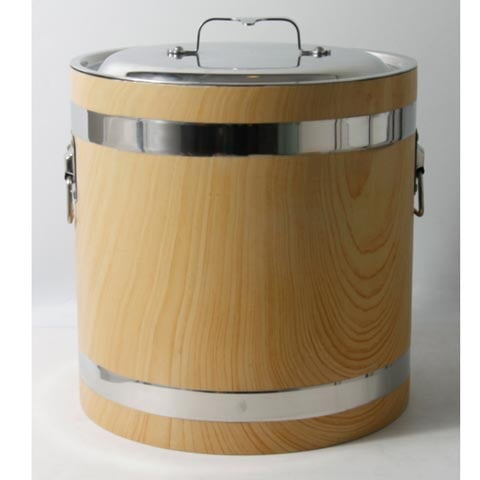 Stainless Steel Bean Curd Pail/Bucket With Lid Ø32xH32cm, Ø20L