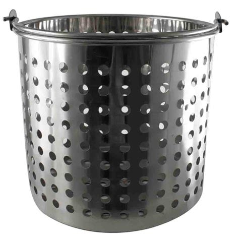 (26-00396) S/S PERFORATED PAIL/BUCKET Ø27xH25cm