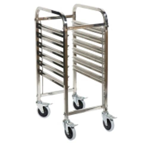 Stainless Steel Single Column Trolley For GN 1/1 Inserts W38xD55xH100cm