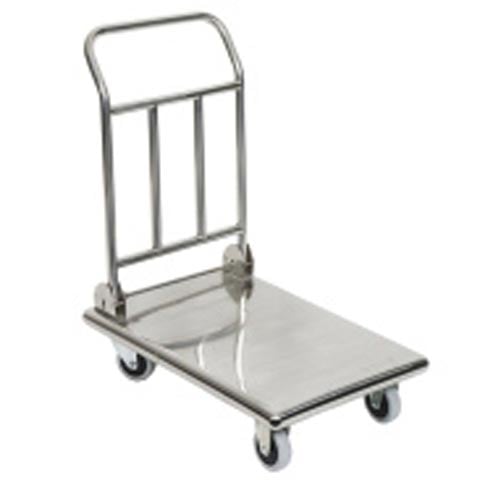 Stainless Steel Foldable Goods Trolley L90xW60xH90cm, Max Load: 70Kg