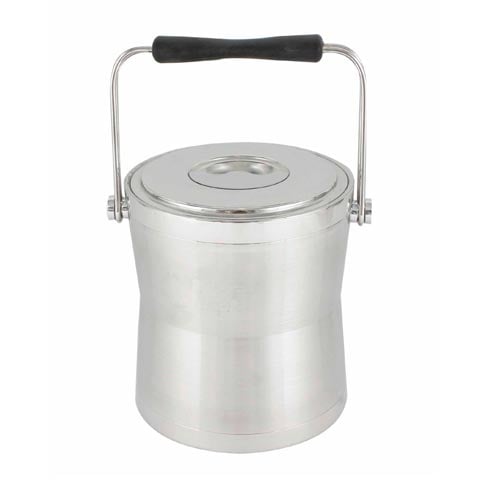 Stainless Steel Insulated Ice Bucket With Tong & Loop Handle Ø15xH16cm, 2L