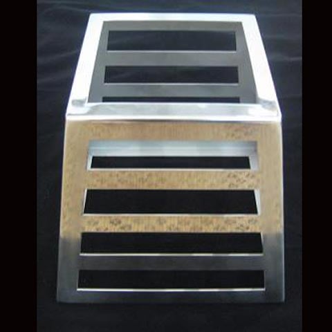 Stainless Steel Rectangle Buffet Riser L22xW15.5xH20.5cm