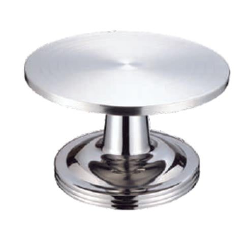 STAINLESS STEEL REVOLVING CAKE STAND/TURNTABLE