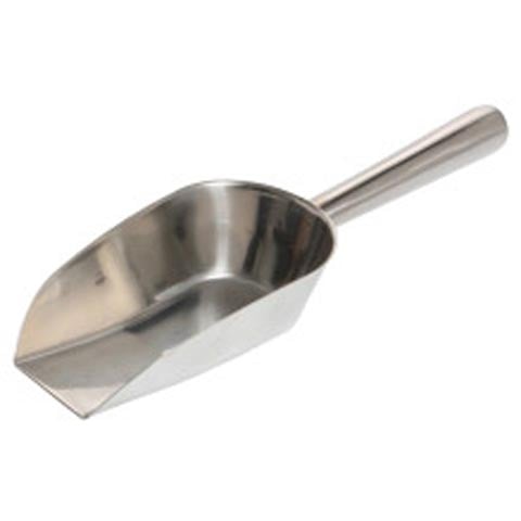 Stainless Steel Flat Base Ice Scoop 12Oz