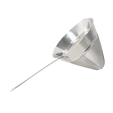 STAINLESS STEEL MESHED CONICAL SOUP STRAINER