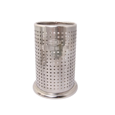 Stainless Steel Round Chopstick Holder Ø10xH16cm