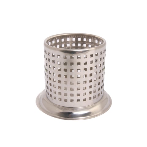 Stainless Steel Round Straw Holder Ø7.3xH8.5cm