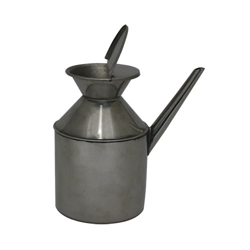 STAINLESS STEEL SAUCE DECANTER ROUND SPOUT WITHOUT HANDLE 7cm