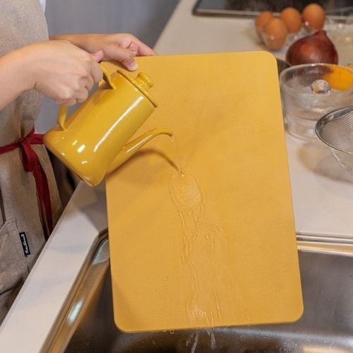 Asahi Elastomer Cutting Board L40xW26xH0.8cm,Heat Resistant To 100°C, Cream