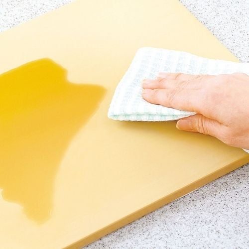 Asahi Elastomer Anti-Bacterial Professional Cutting Board L33.4xW26.3xH1.2cm,Heat Resistance -30 To 130℃, Cream