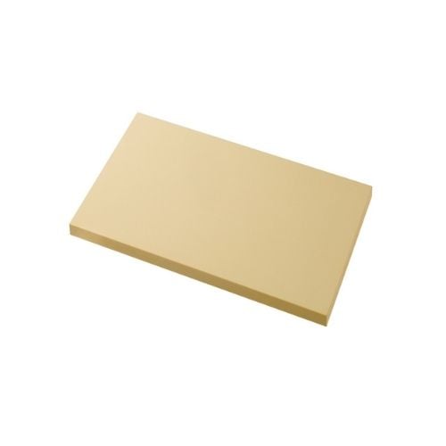 Asahi Elastomer Cutting Board L38xW21xH1.3cm,Heat Resistant To 100°C (Not Dishwashable), Cream