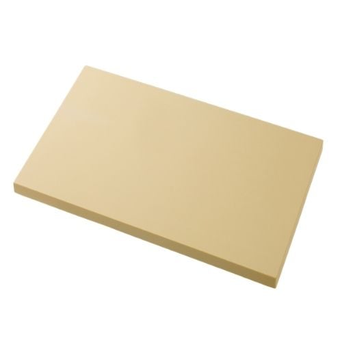 Asahi Elastomer Cutting Board L42xW25xH1.3cm,Heat Resistant To 100°C (Not Dishwashable), Cream