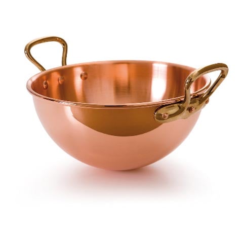 Mauviel Copper Eggwhite Beating Bowl With Handle Ø30xH15cm, 7L