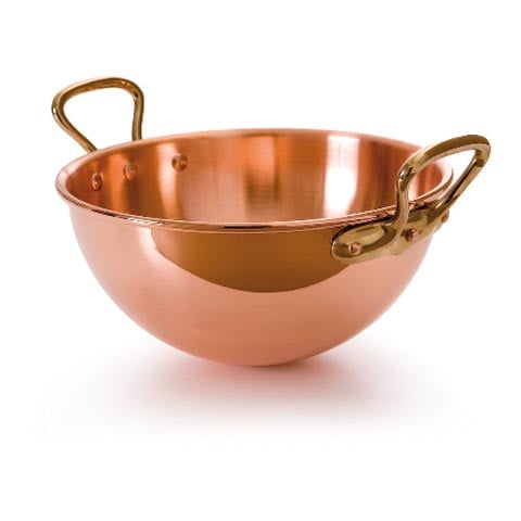 Mauviel Copper Eggwhite Beating Bowl With Handle Ø40xH20cm, 16.7L