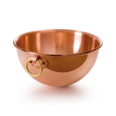 (11-00565) COPPER EGGWHITE BEATING BOWL WITH RING Ø26xH13cm, 4.6L, M'PASSION, MAUVIEL