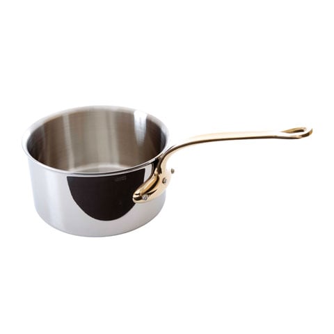 Mauviel Stainless Steel Sauce Pan With Bronze Handle Ø18xH10cm, 2.5L