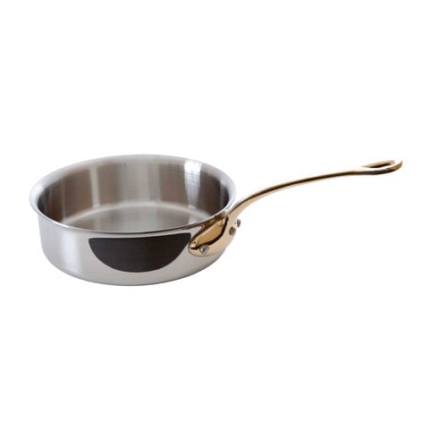 Mauviel Stainless Steel Sauce Pan With Bronze Handle Ø20xH11cm, 3.4L