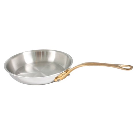 Mauviel Stainless Steel Frying Pan With Bronze Handle Ø20xH4cm