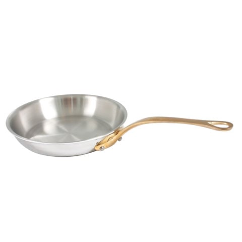 Mauviel Stainless Steel Frying Pan With Bronze Handle Ø28xH4.9cm