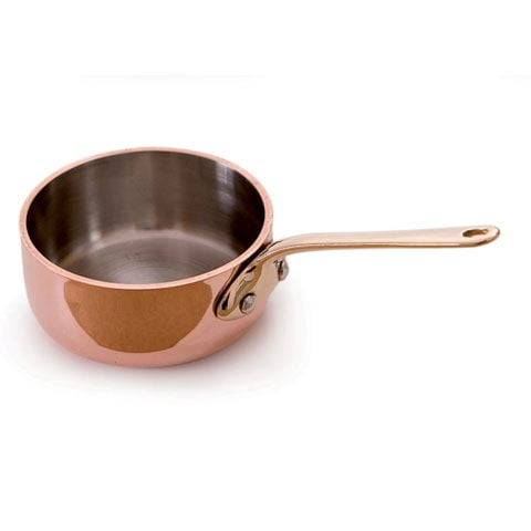 Mauviel Copper Mini Saute Pan With Bronze Handle (Stainless Steel Interior), Ø7cm