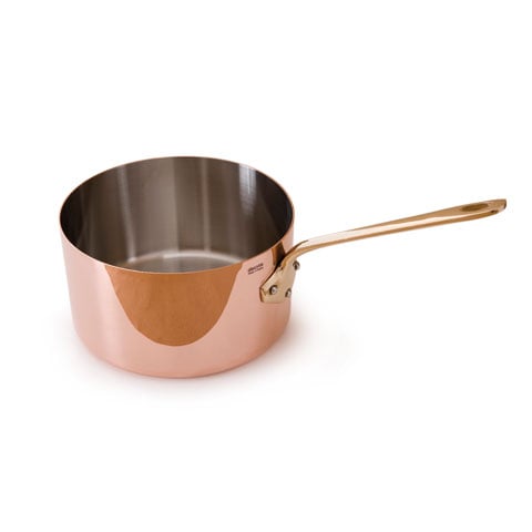 (11-00515) COPPER SAUCE PAN WITH BRONZE HANDLE (S/S INTERIOR), Ø20x10cm, 3.2L, M'HERITAGE, MAUVIEL