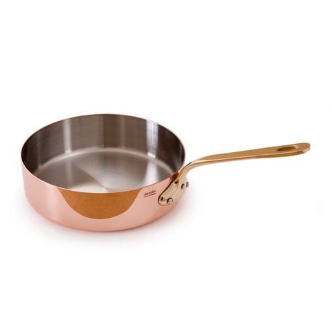 Mauviel Copper Sauteuse With Bronze Handle (Stainless Steel Interior), Ø20xH6cm, 1.8L