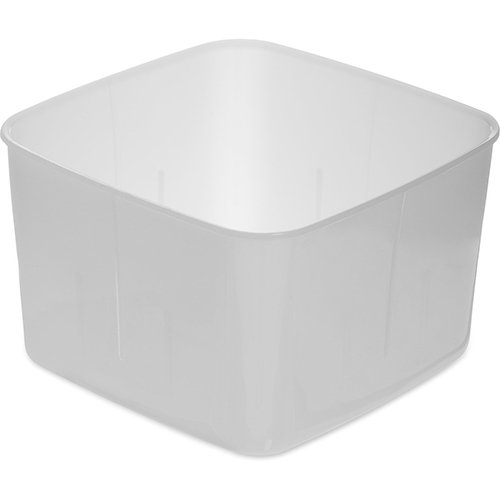 Carlisle PE Storplus™ Square Food Container L6.62xW6.6xH4.12", 2Qt, White