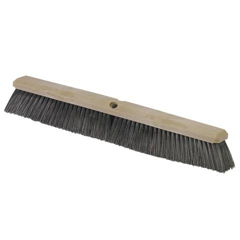 PPY BRISTLE FLOOR BRUSH 18", BLACK, FLO-PAC