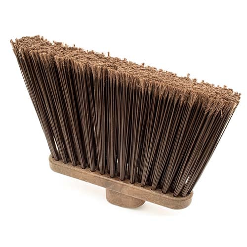 Carlisle Duo-Sweep Flagged Angle Broom L8xW12", Brown