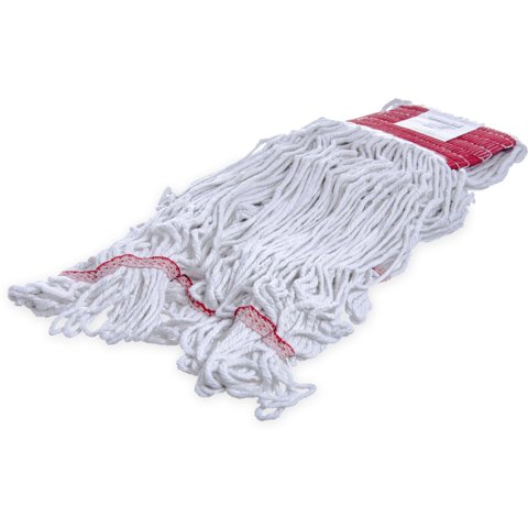 4-PLY LARGE RED BAND SYNTHETIC COTTON LOOPED-END MOP