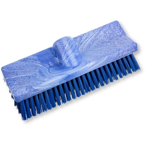 Carlisle Scrub Brush With Poyester Bristles L10", Blue