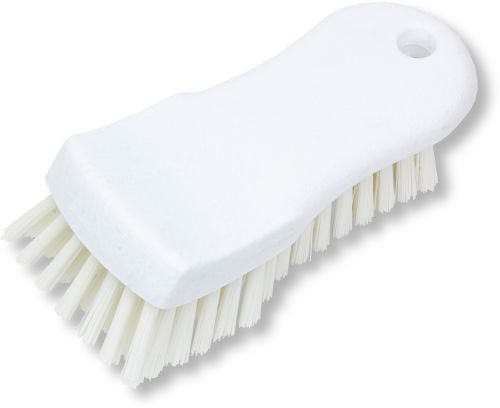 Carlisle Cutting Board Brush With Polyester Bristle 6", White