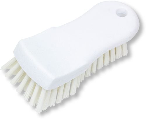 Carlisle Cutting Board Brush With Polyester Bristle 6", White