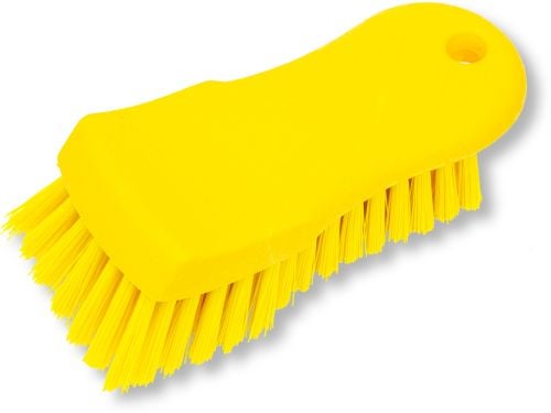 Carlisle Cutting Board Brush With Polyester Bristle 6", Yellow