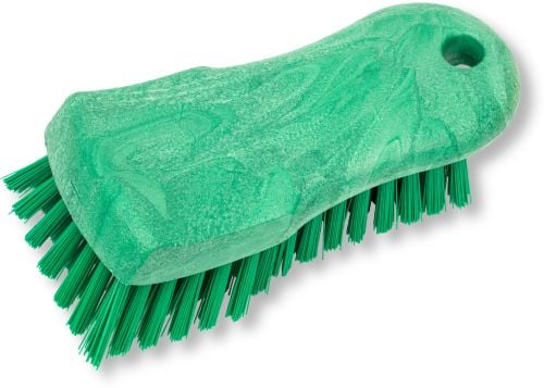 Carlisle Cutting Board Brush With Polyester Bristle, 6", Green