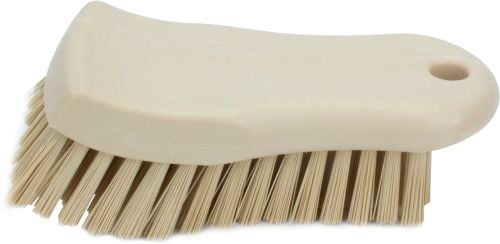 Carlisle Cutting Board Brush With Polyester Bristle, 6", Tan