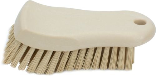 Carlisle Cutting Board Brush With Polyester Bristle, 6", Tan