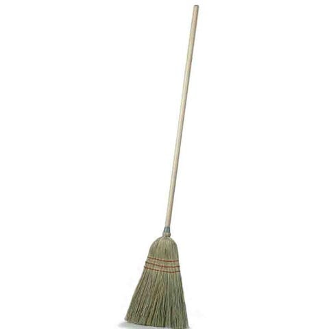 Carlisle Housekeeping Blended Corn Broom 55", Straw