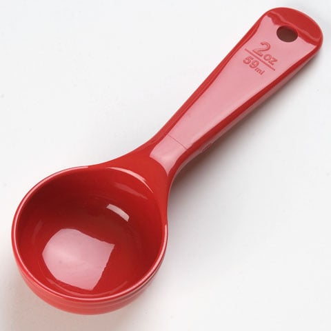 MEASURING SPOON WITH SHORT HANDLE