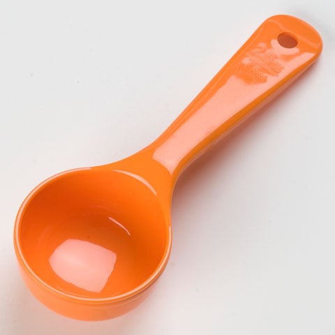 Carlisle Measuring Spoon With Short Handle 2.5Oz, Orange